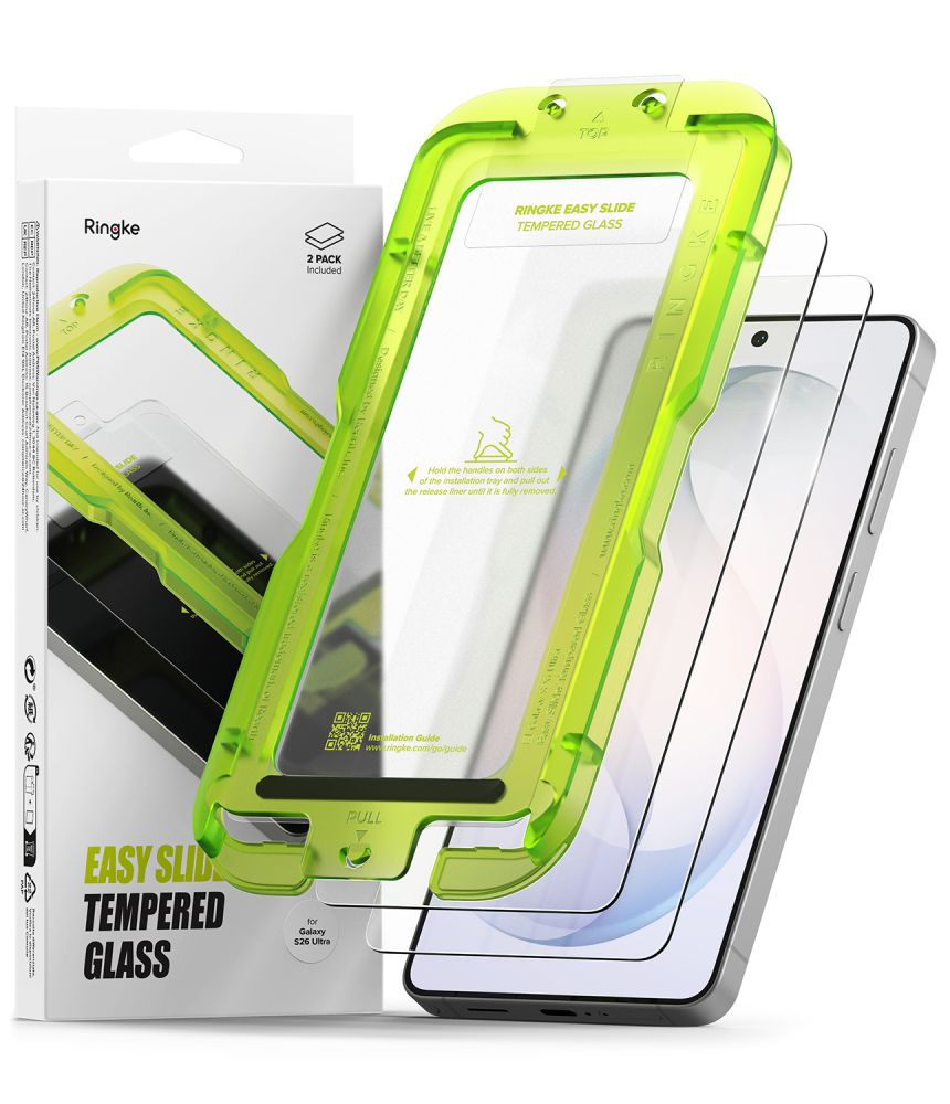 Ringke Ringke Galaxy S26 Ultra 2-PACK Easy Slide Skärmskydd Härdat Glas