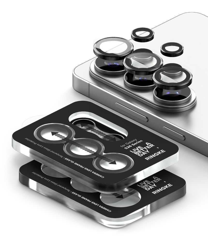 Ringke Ringke Galaxy S26 Ultra 2-PACK Linsskydd Härdat Glas Svart