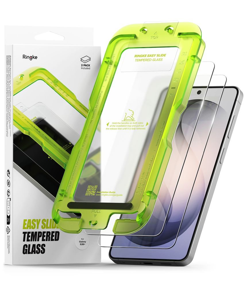 Ringke Ringke Galaxy S26 Plus 2-PACK Easy Slide Skärmskydd Härdat Glas