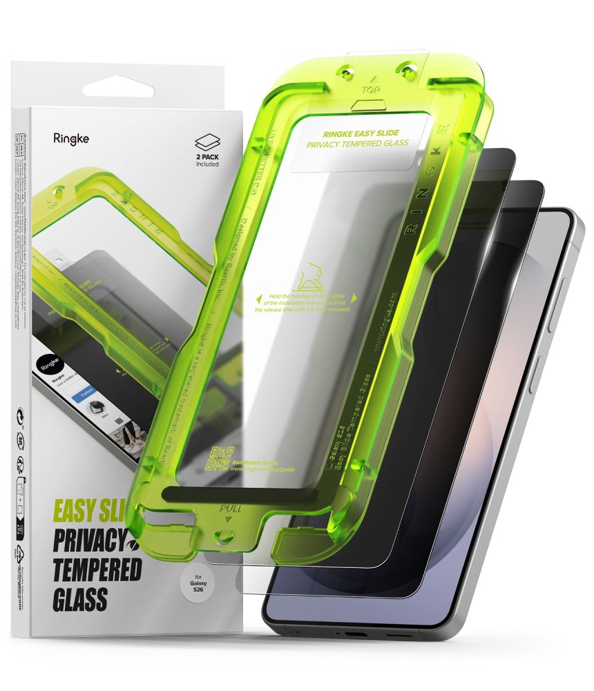 Ringke Ringke Galaxy S26 2-PACK Easy Slide Skärmskydd Härdat Glas