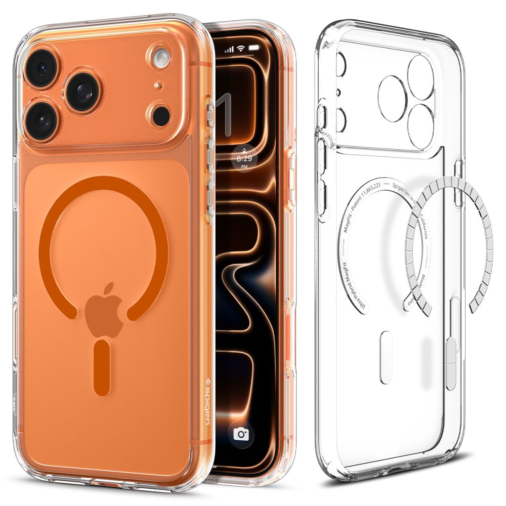 Spigen Spigen iPhone 17 Pro Skal MagSafe Ultra Hybrid Transparent / Orange