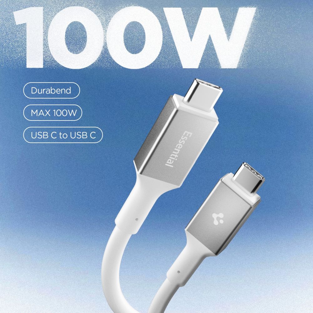 Spigen Spigen 2m 100W USB-C - USB-C Kabel Essential Vit