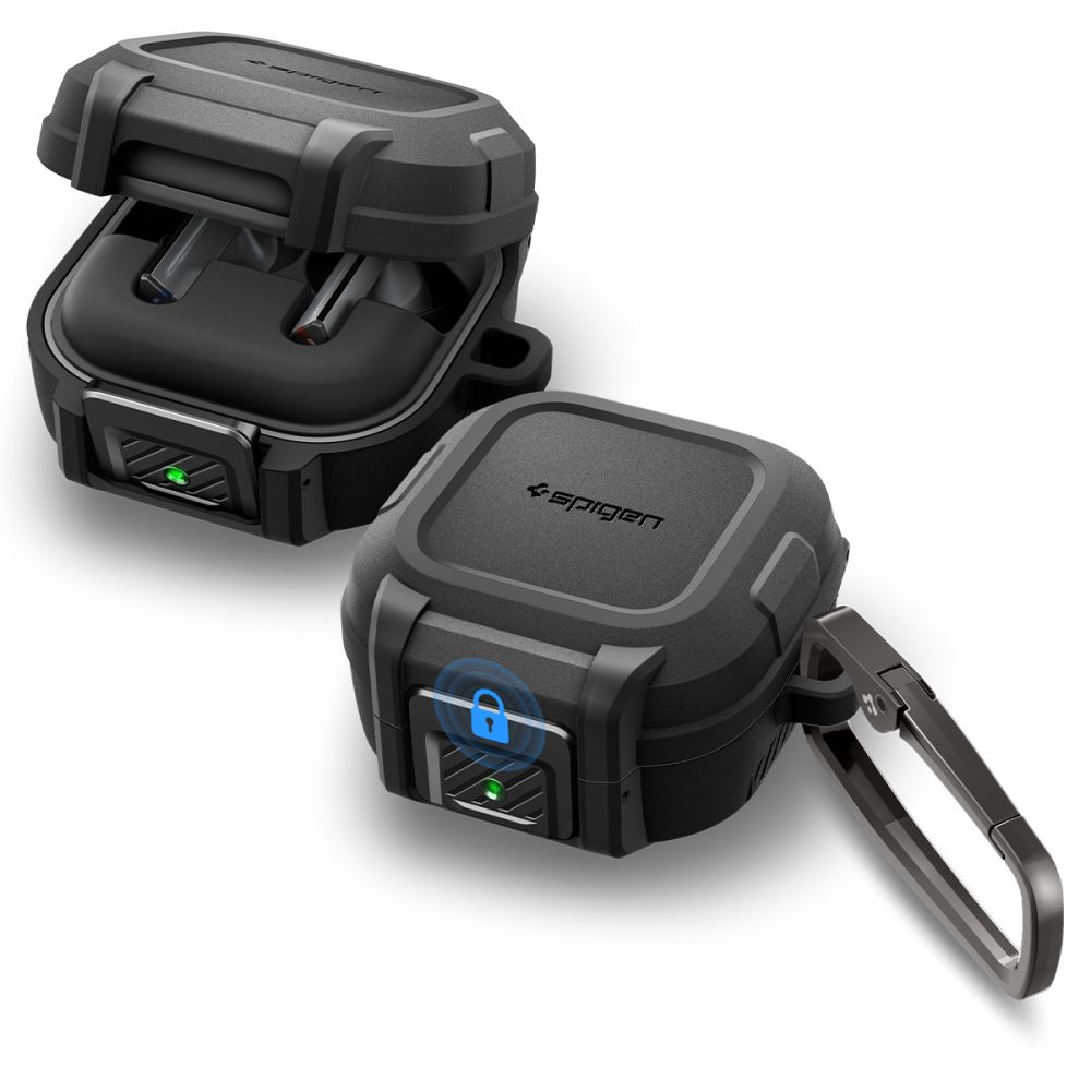 Spigen Spigen Galaxy Buds 4 / 4 Pro Skal LockFit Matt Svart
