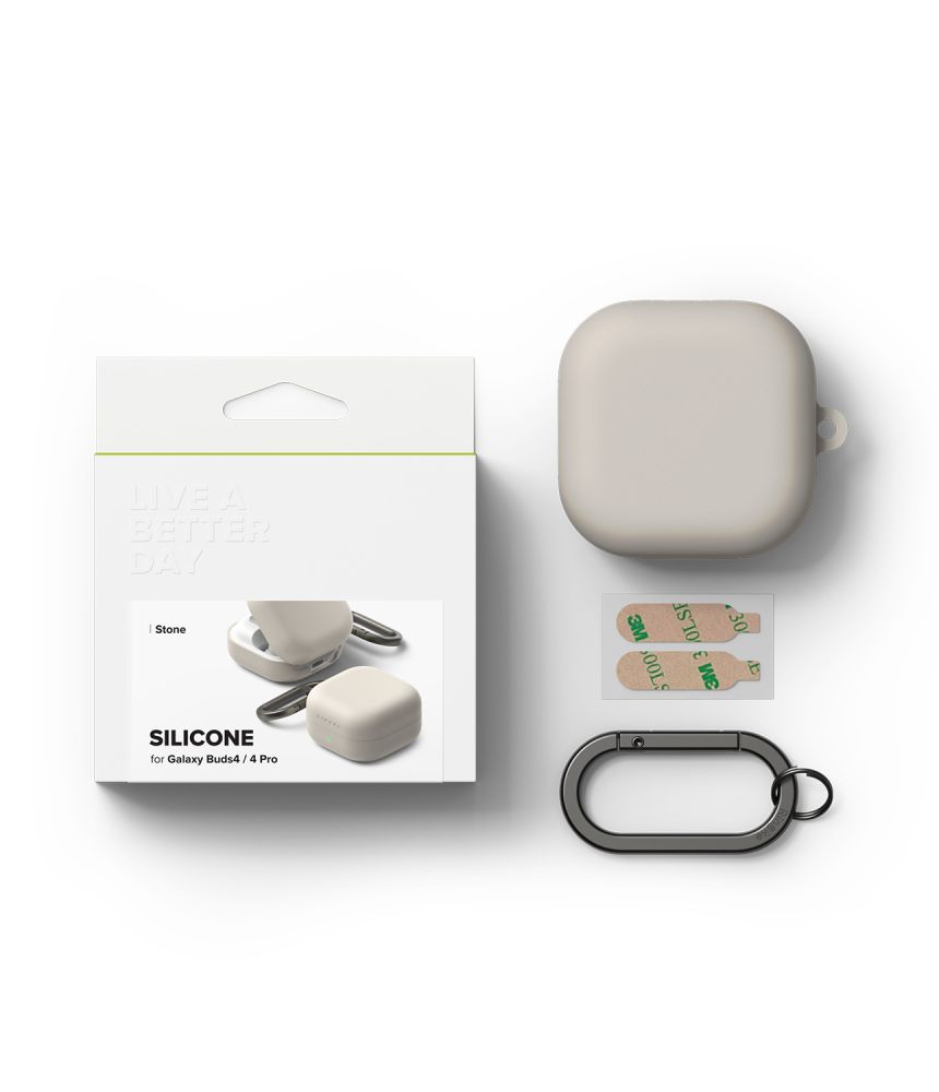 Ringke Ringke Galaxy Buds 4 / 4 Pro Skal Silikon Stone