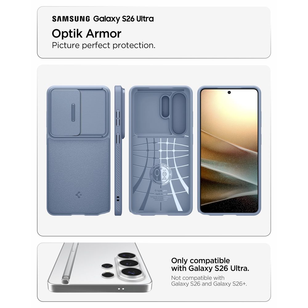 Spigen Spigen Samsung Galaxy S26 Ultra Skal Optik Armor Light Blue