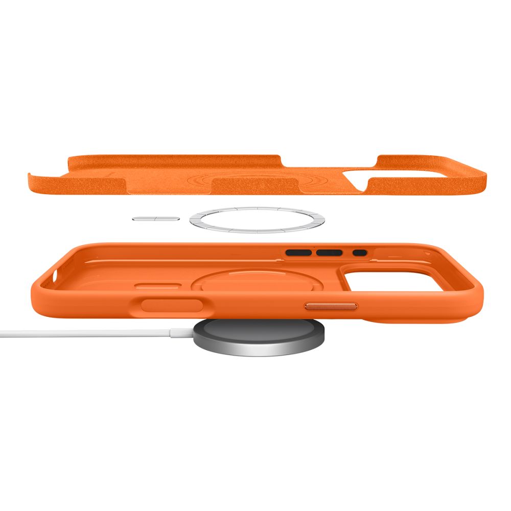 Spigen Spigen iPhone 17 Pro Skal MagSafe Silicone Fit Cosmic Orange