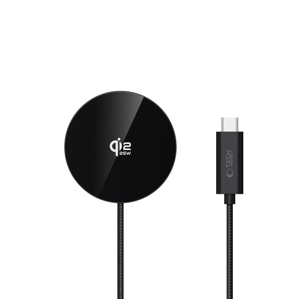 Tech-Protect Tech-Protect 25W Qi2.2 Trådlös Magnetisk MagSafe Laddare Svart