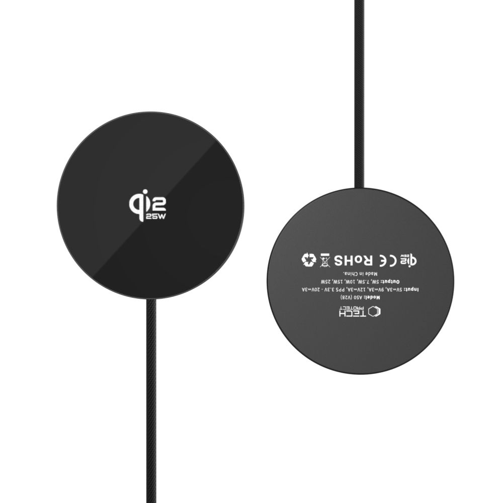 Tech-Protect Tech-Protect 25W Qi2.2 Trådlös Magnetisk MagSafe Laddare Svart