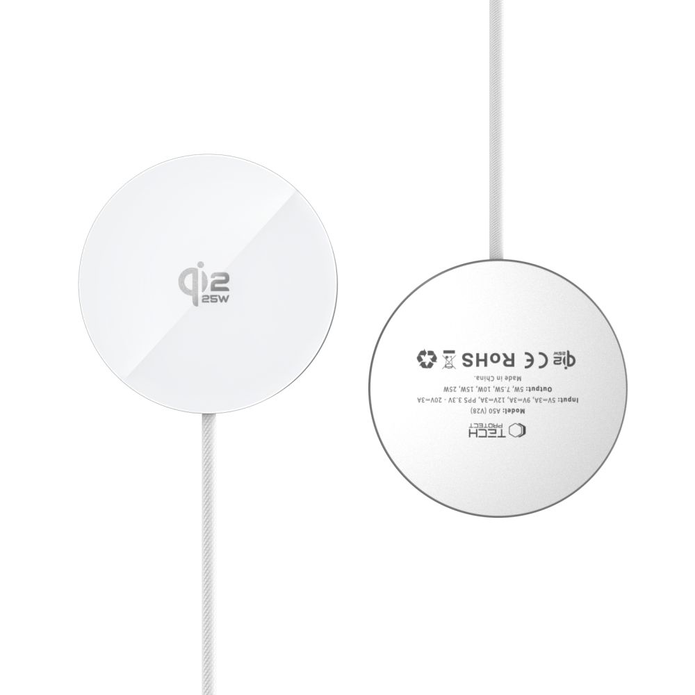 Tech-Protect Tech-Protect 25W Qi2.2 Trådlös Magnetisk MagSafe Laddare Vit