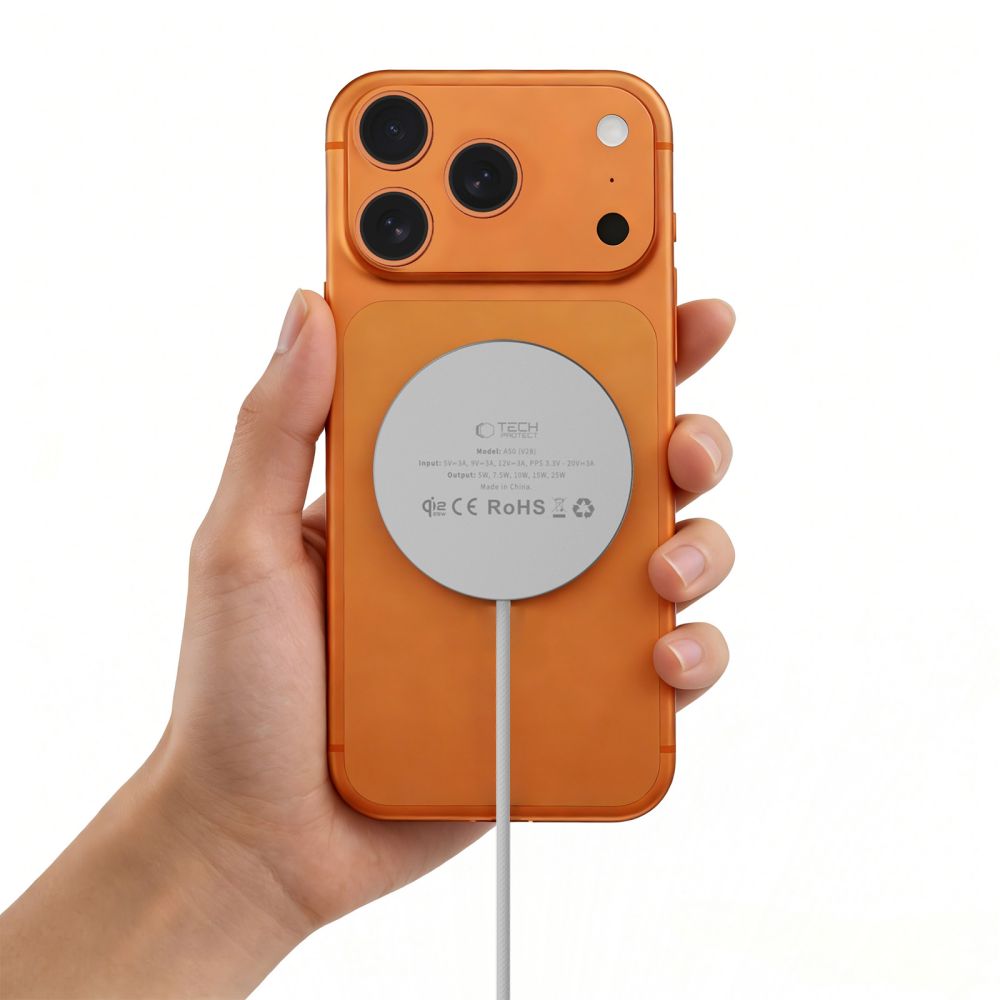 Tech-Protect Tech-Protect 25W Qi2.2 Trådlös Magnetisk MagSafe Laddare Vit
