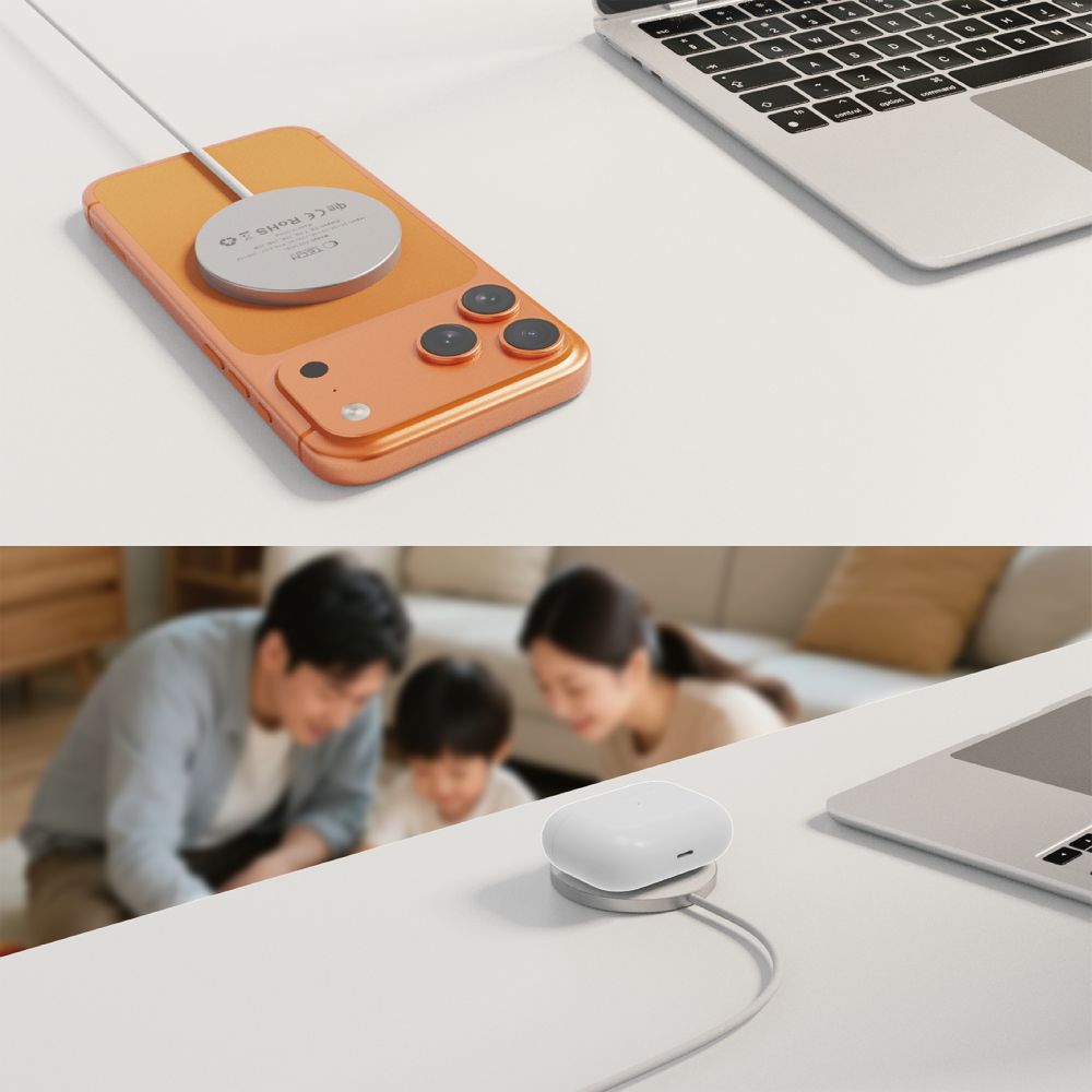 Tech-Protect Tech-Protect 25W Qi2.2 Trådlös Magnetisk MagSafe Laddare Vit