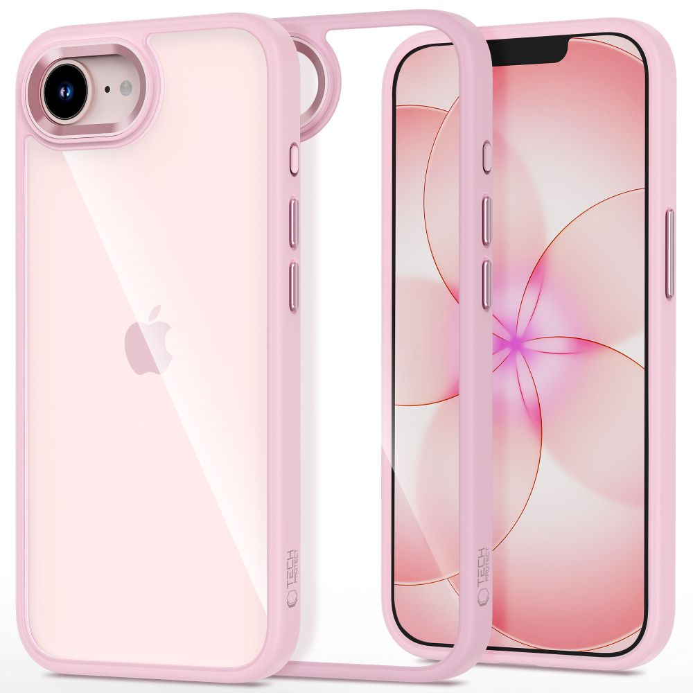 Tech-Protect Tech-Protect iPhone 17e / 16e Skal MagMat Rosa / Transparent