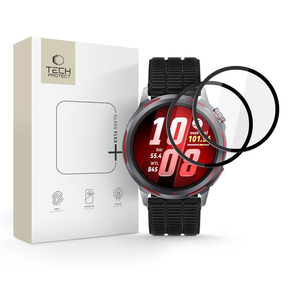 Tech-Protect Tech-Protect Huawei Watch GT Runner 2 Skärmskydd 2-PACK GlassFlex+
