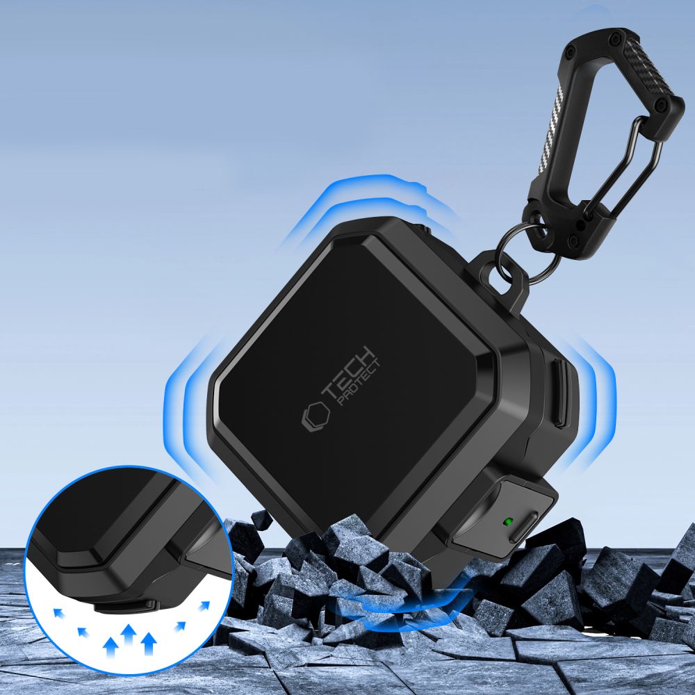 Tech-Protect Tech-Protect Galaxy Buds 4 / 4 Pro Skal MagSafe Carbonox Svart