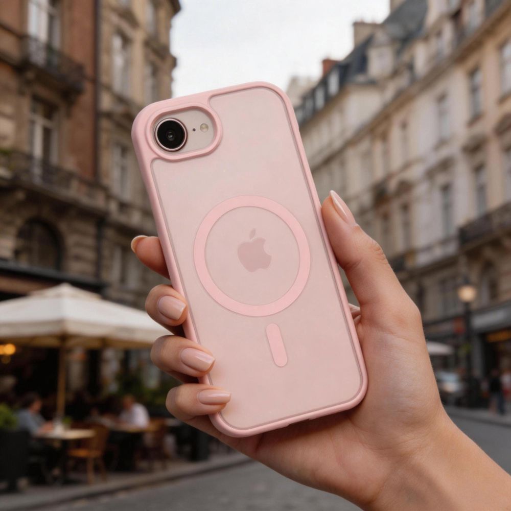 Tech-Protect Tech-Protect iPhone 17e / 16e Skal MagSafe BasicMag Matte Soft Pink