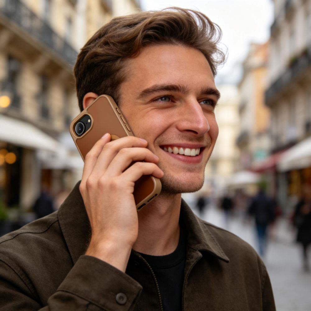 Tech-Protect Tech-Protect iPhone 17e / 16e Skal MagSafe BasicMag Matt Brun
