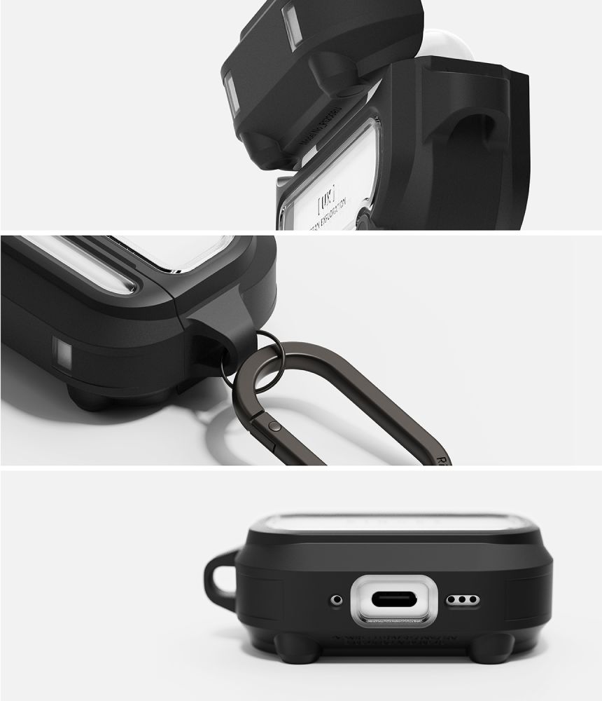 Ringke Ringke AirPods Pro 3 Skal MagSafe UX Svart / Transparent