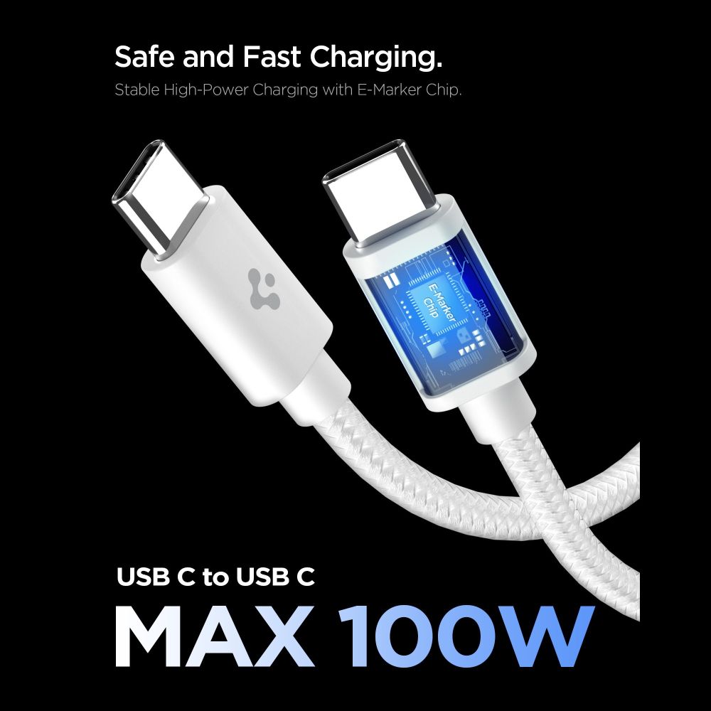 Spigen Spigen 45W Väggladdare Inkl. USB-C Kabel Essential Vit