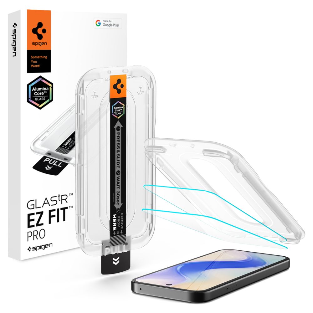 Spigen Spigen Google Pixel 10a 2-PACK Skärmskydd GLAS.tR 