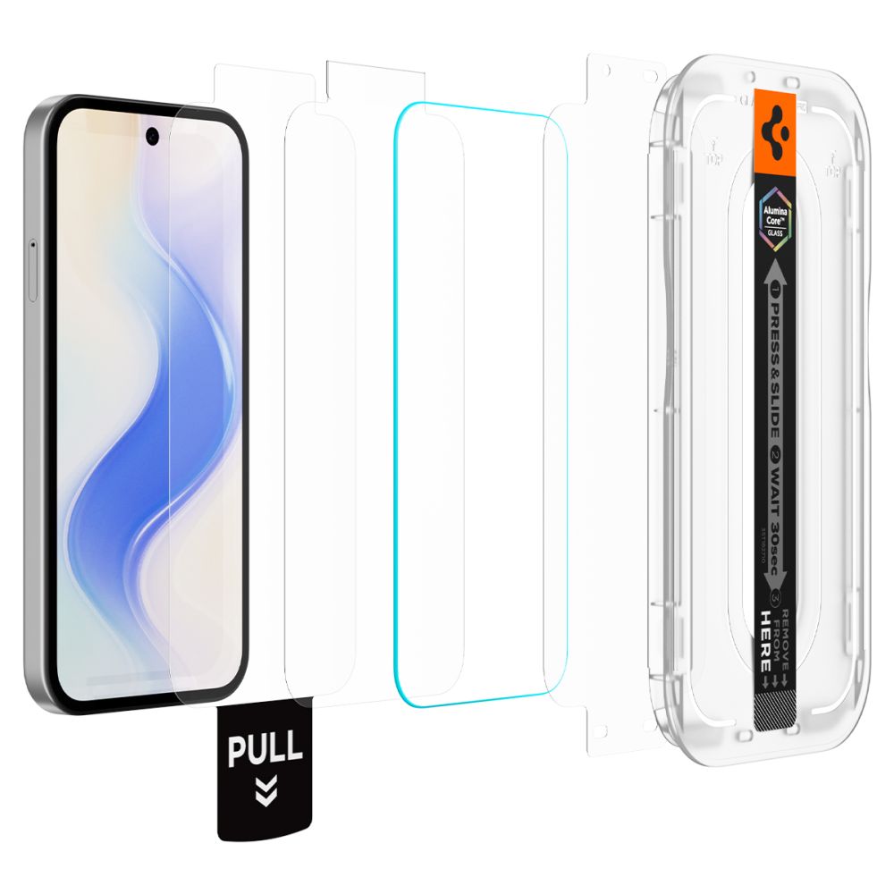 Spigen Spigen Google Pixel 10a 2-PACK Skärmskydd GLAS.tR 