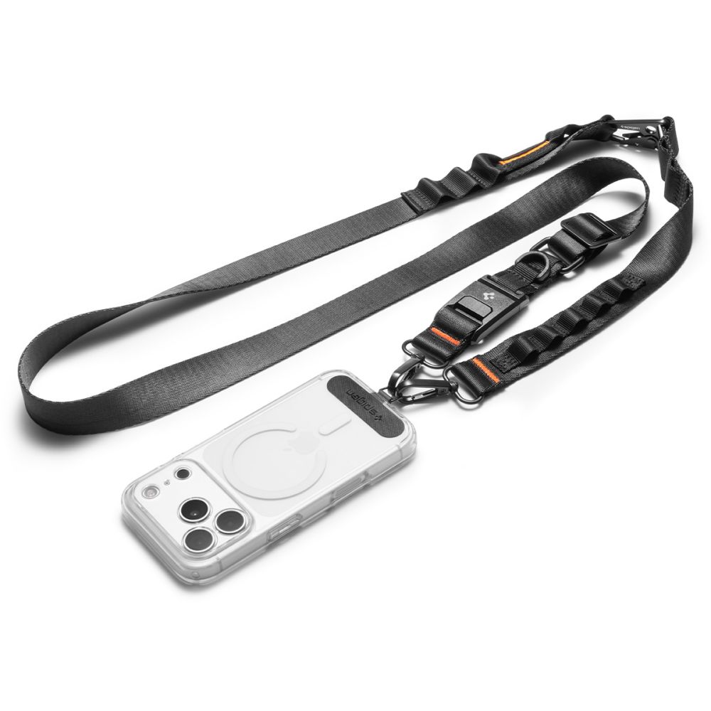 Spigen Spigen Universalt Mobilsnöre Lanyard Strap Crossbody Svart