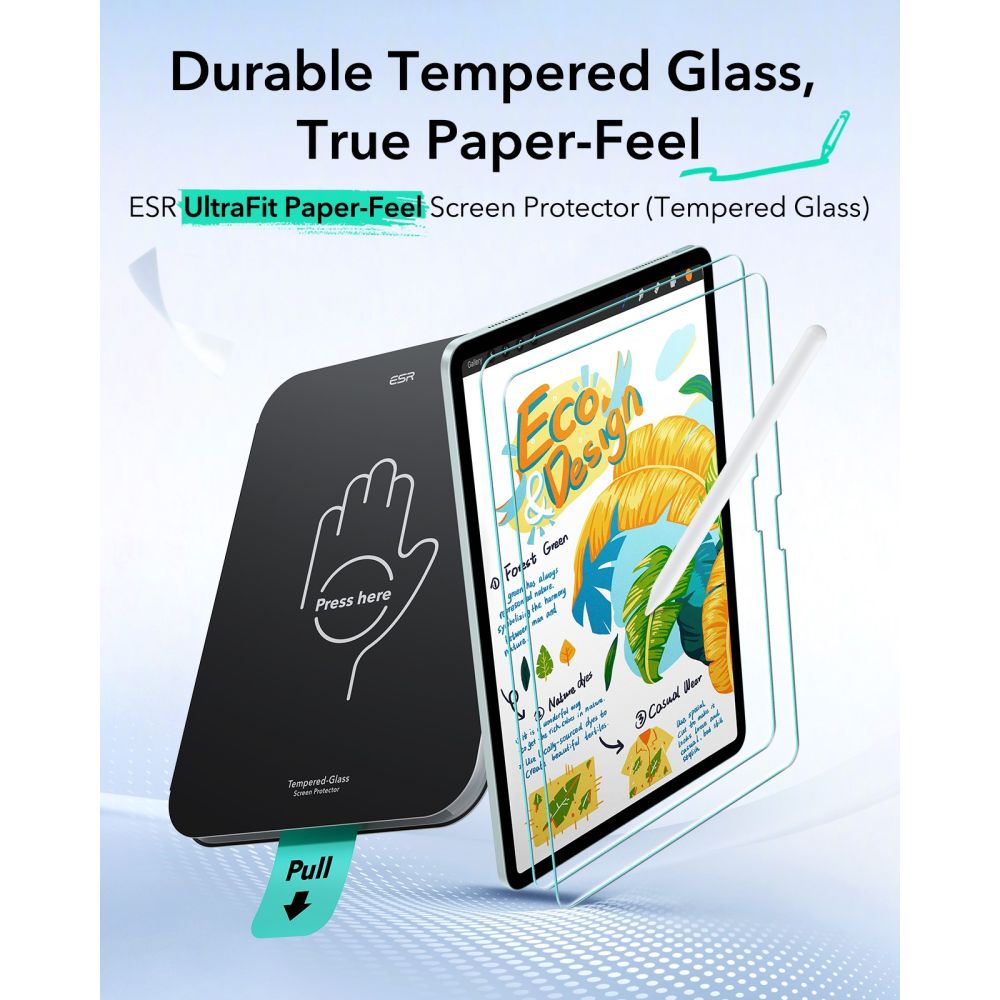 ESR ESR iPad Air 13 2026-2024 2-PACK Skärmskydd Paper Feel