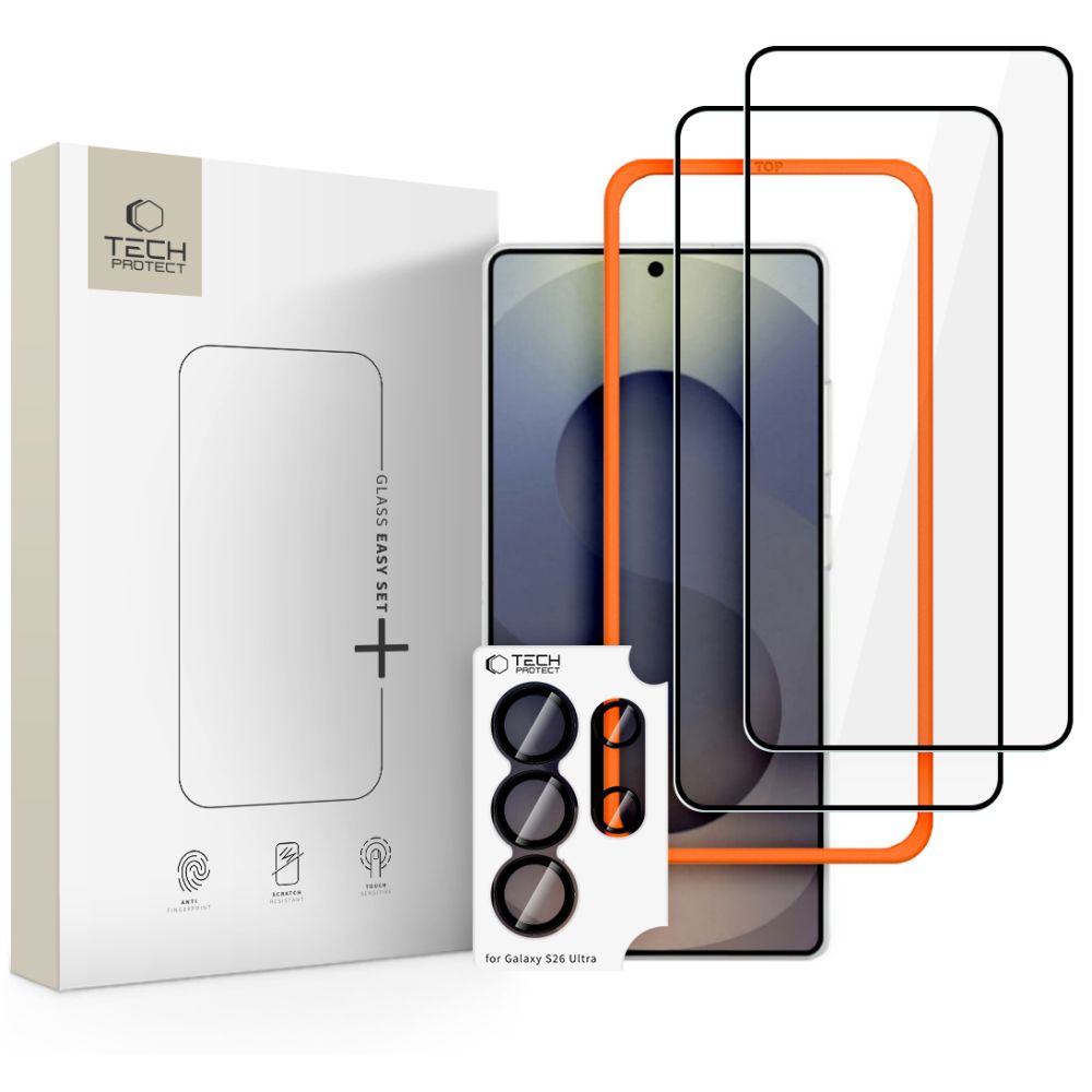 Tech-Protect Tech-Protect Galaxy S26 Ultra 3-PACK Skärmskydd / Linsskydd