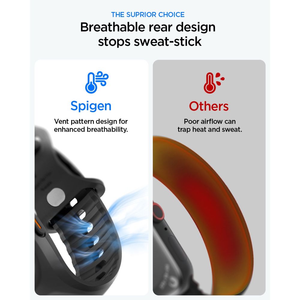 Spigen Spigen Apple Watch 49 mm Skal / Armband Liquid Air 'Pro'