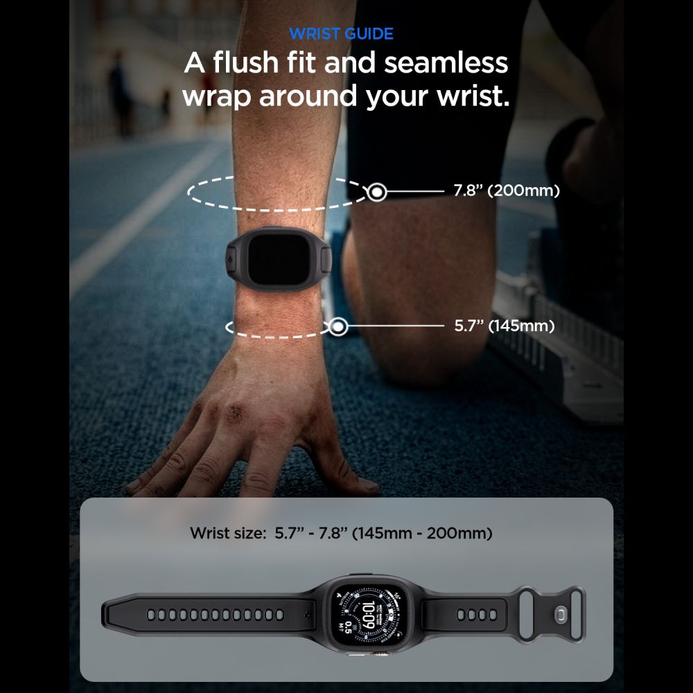 Spigen Spigen Apple Watch 49 mm Skal / Armband Liquid Air 'Pro'