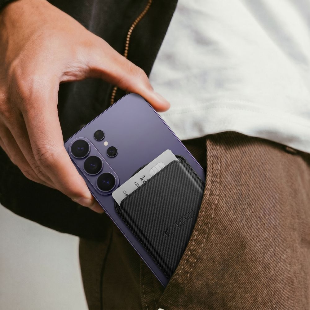 Tech-Protect Tech-Protect Magnetisk MagSafe Korthållare MagWallet Carbon