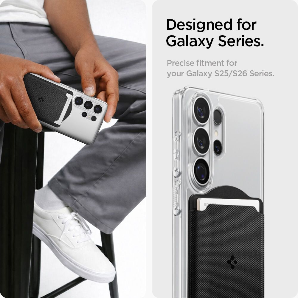 Spigen Spigen Magnetisk MagSafe Korthållare Urban Fit Wallet Svart