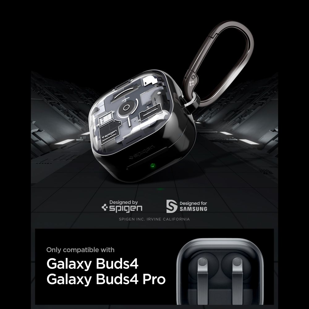 Spigen Spigen Galaxy Buds 4/4 Pro Skal Ultra Hybrid Zero One Svart