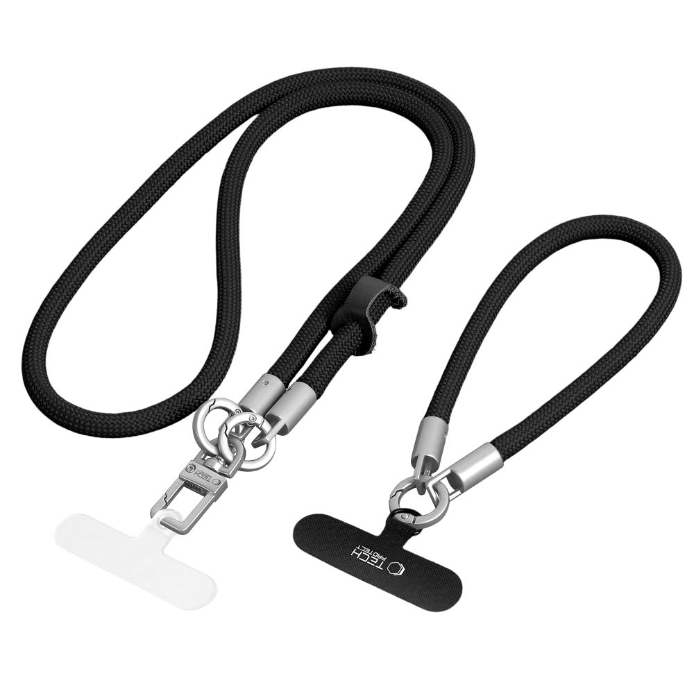 Tech-Protect Tech-Protect Mobilsnöre CrossBody & Wrist Rope Svart