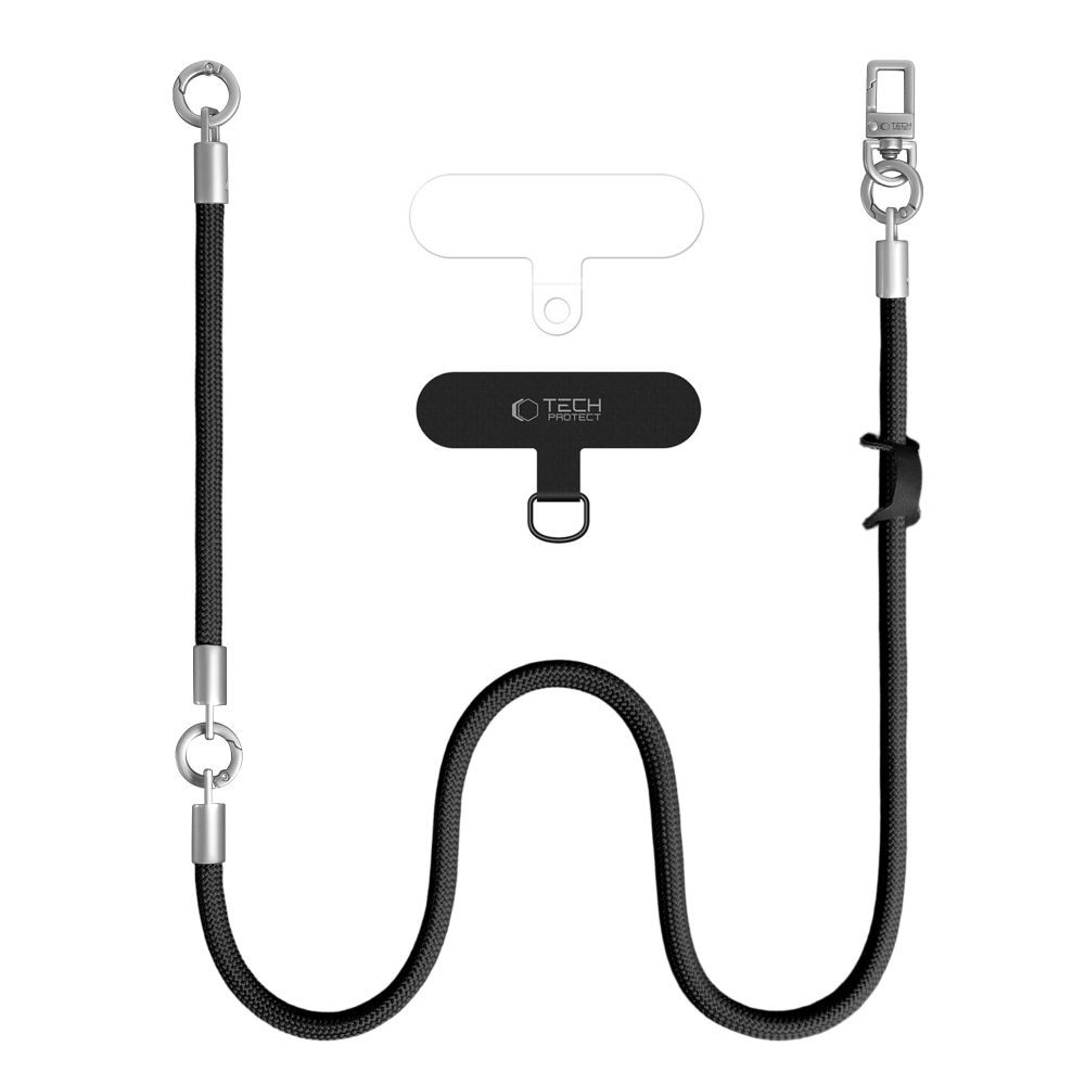 Tech-Protect Tech-Protect Mobilsnöre CrossBody & Wrist Rope Svart