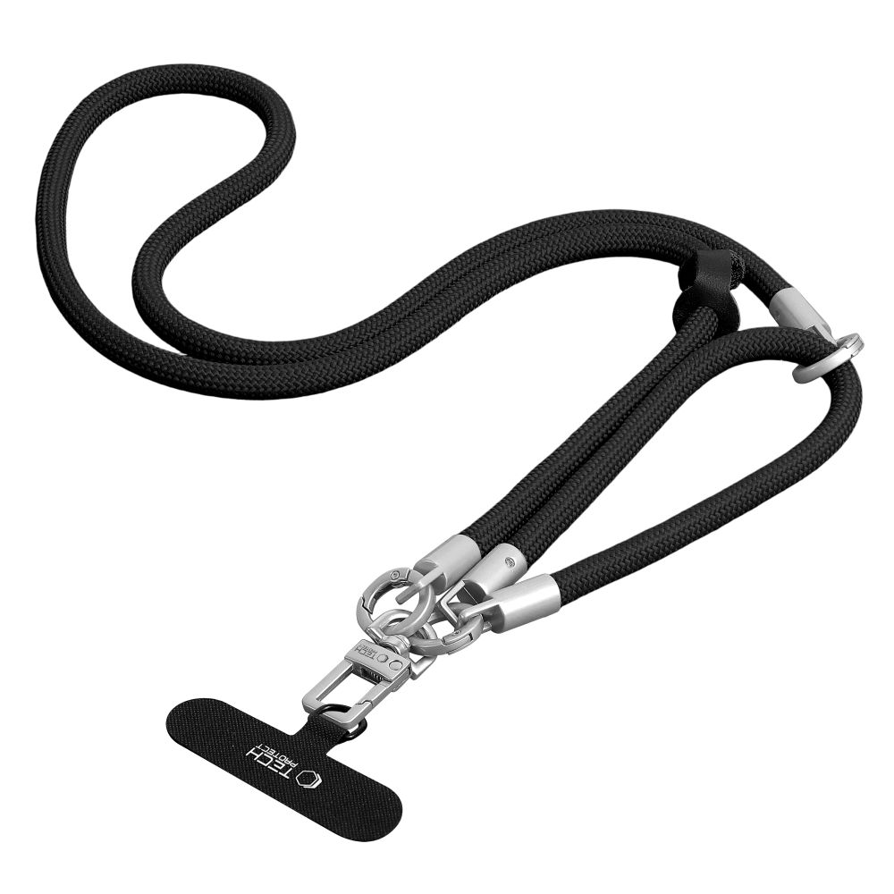 Tech-Protect Tech-Protect Mobilsnöre CrossBody & Wrist Rope Svart