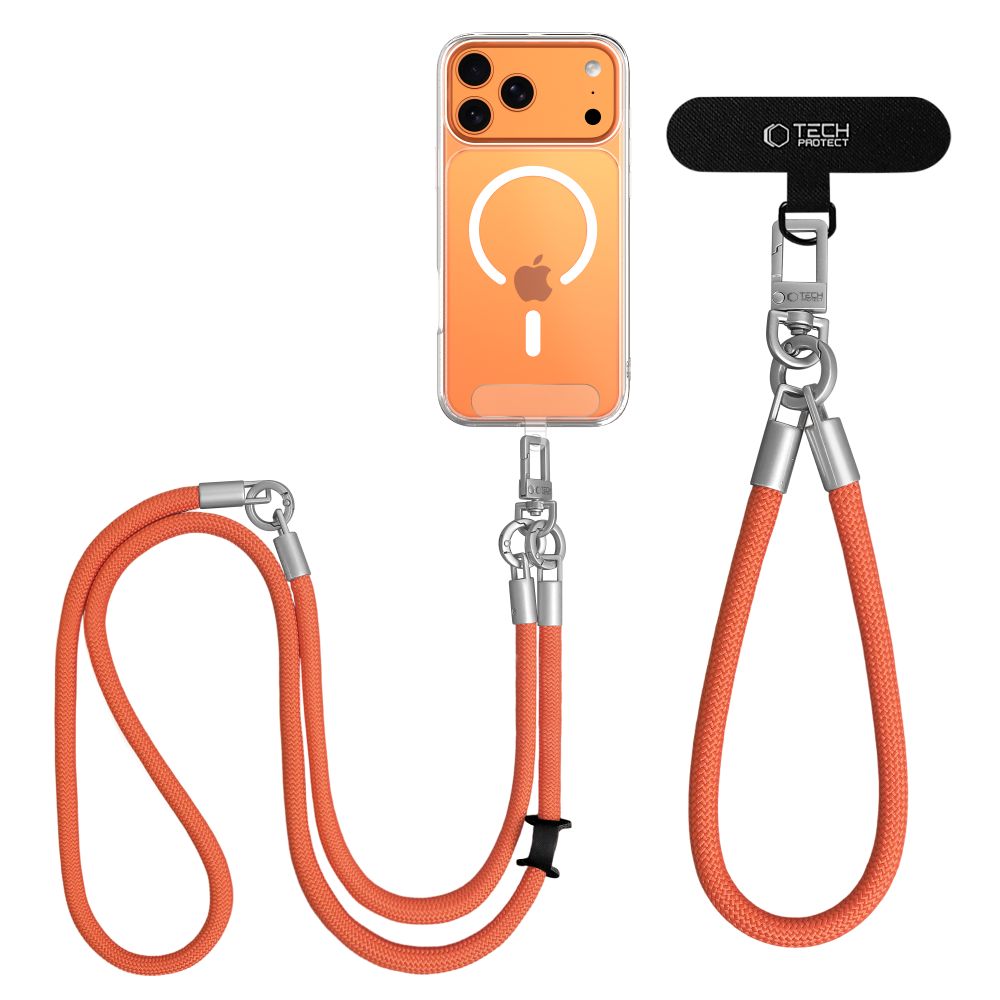 Tech-Protect Tech-Protect Mobilsnöre CrossBody & Wrist Rope Orange