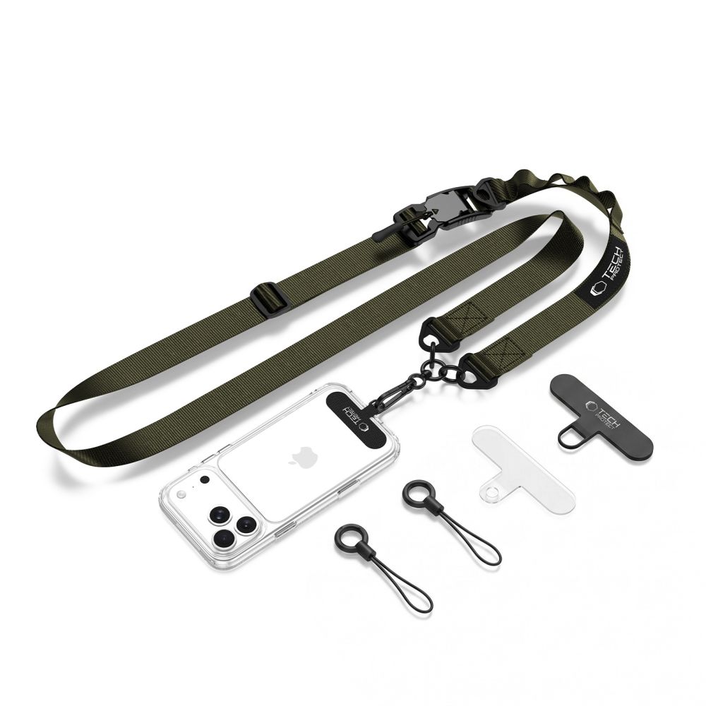 Tech-Protect Tech-Protect Mobilsnöre CrossBody Rope Army Green
