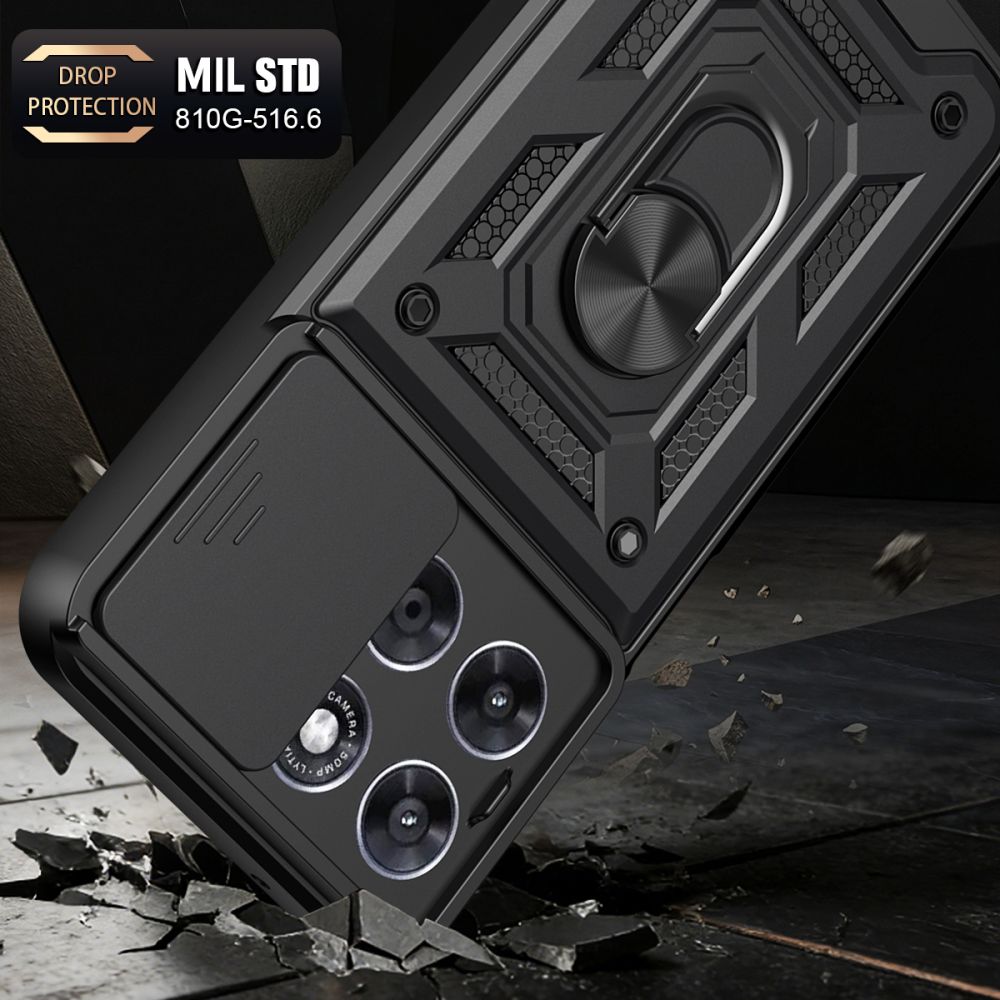 Tech-Protect Tech-Protect Motorola Moto G67/G77 Skal CamShield Pro Svart
