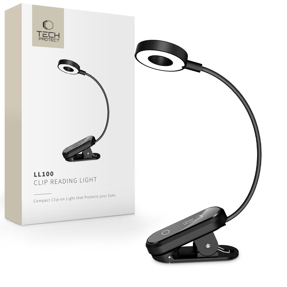 Tech-Protect Tech-Protect Läslamapa Med Klämfäste LL100 Svart