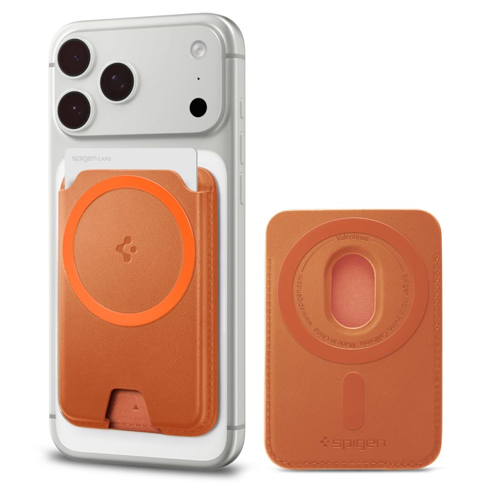 Spigen Spigen Magnetisk MagSafe Korthållare Valentinus MagFit+ Orange