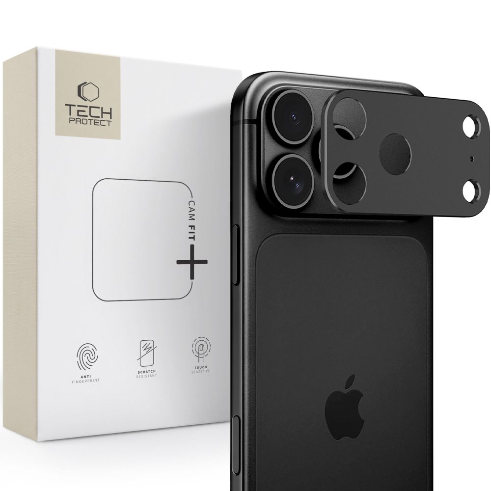 Tech-Protect Tech-Protect iPhone 18 Pro Max Linsskydd CamAlloy Fit+ Svart