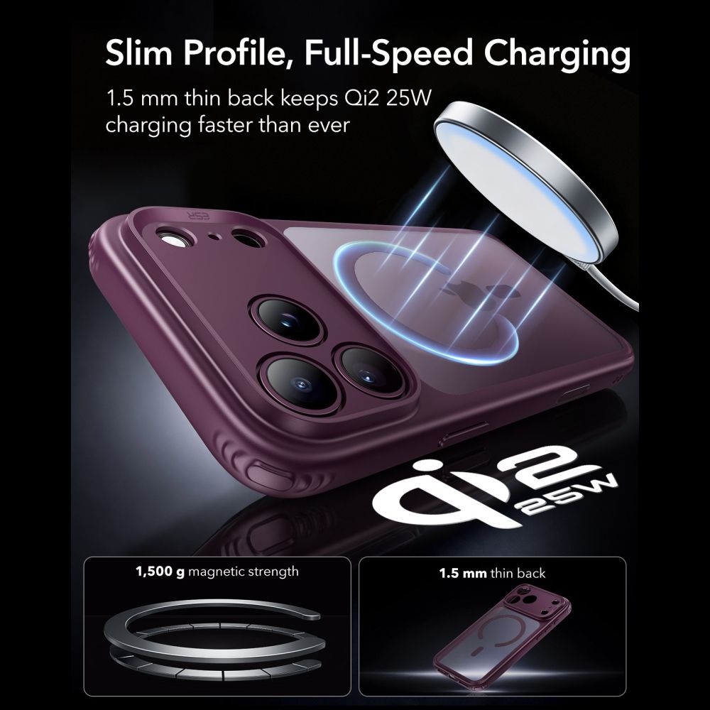 ESR ESR iPhone 18 Pro / 17 Pro Skal MagSafe Frostad Hybrid