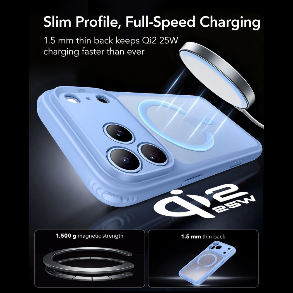 ESR ESR iPhone 18 Pro / 17 Pro Skal MagSafe Frostad Hybrid