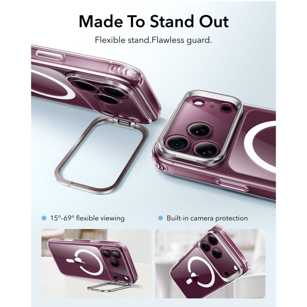 ESR ESR iPhone 18 Pro / 17 Pro Skal MagSafe Hybrid Kickstand