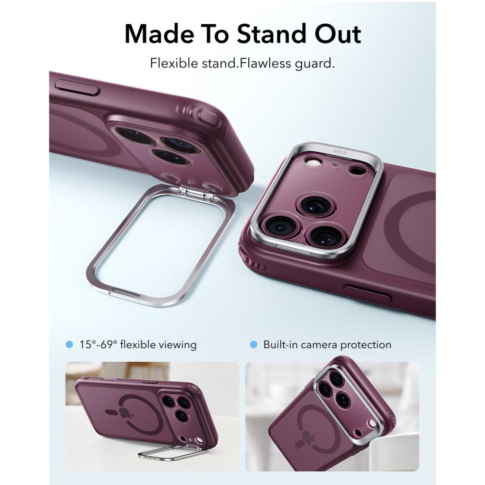 ESR ESR iPhone 18 Pro Max / 17 Pro Max Skal MagSafe Hybrid Kickstand
