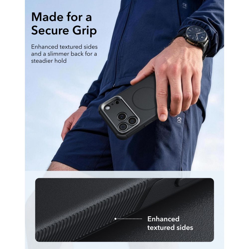 ESR ESR iPhone 18 Pro / 17 Pro Skal MagSafe Cyber Tough Kickstand Svart