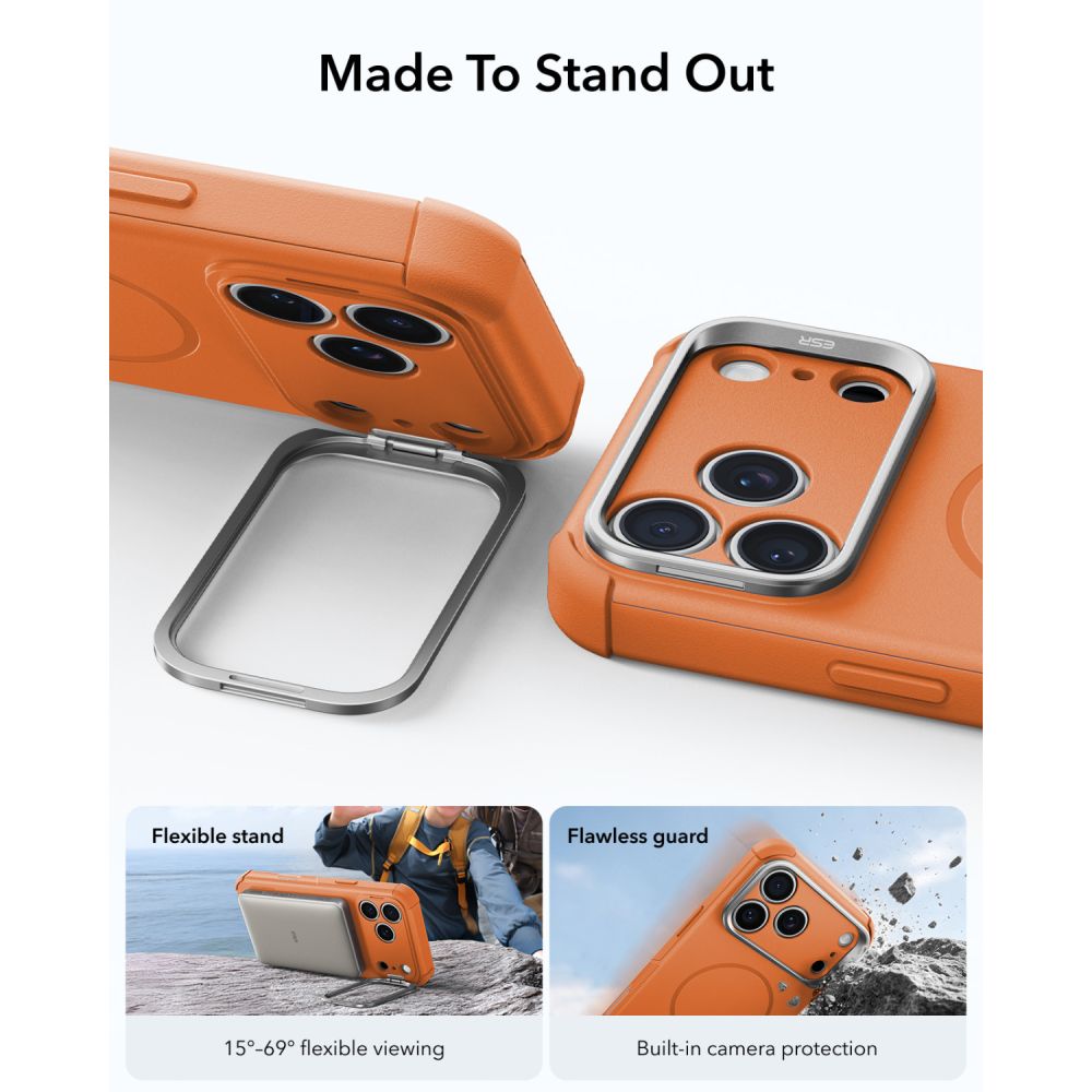 ESR ESR iPhone 18 Pro / 17 Pro Skal MagSafe Cyber Tough Kickstand