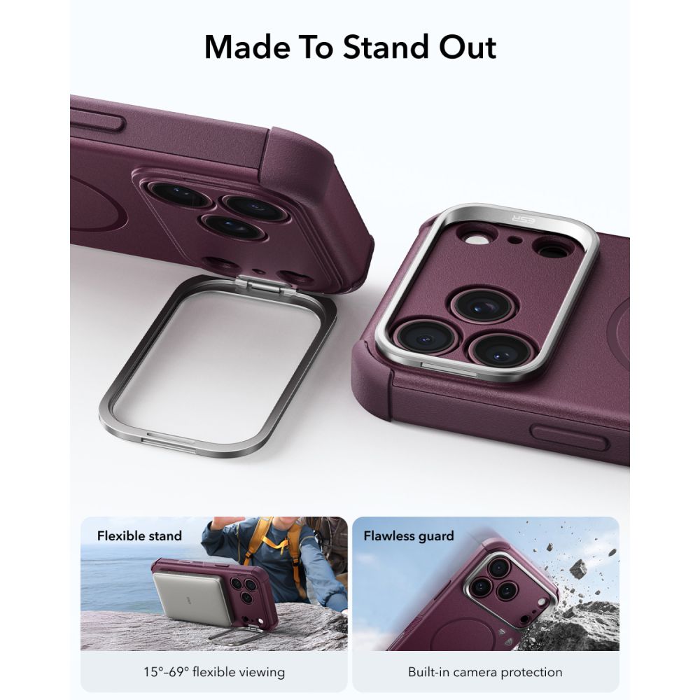 ESR ESR iPhone 18 Pro Max/17 Pro Max Skal MagSafe Cyber Tough Kickstand