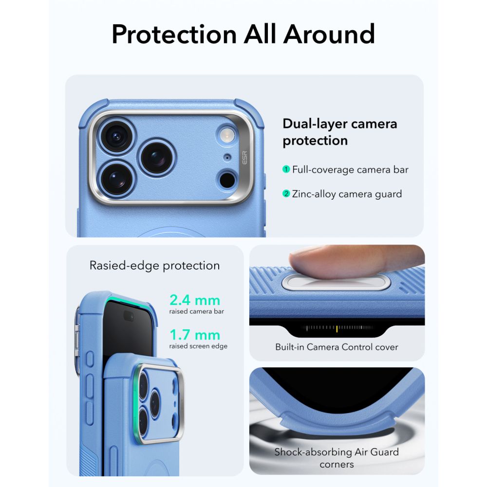 ESR ESR iPhone 18 Pro Max/17 Pro Max Skal MagSafe Cyber Tough Kickstand