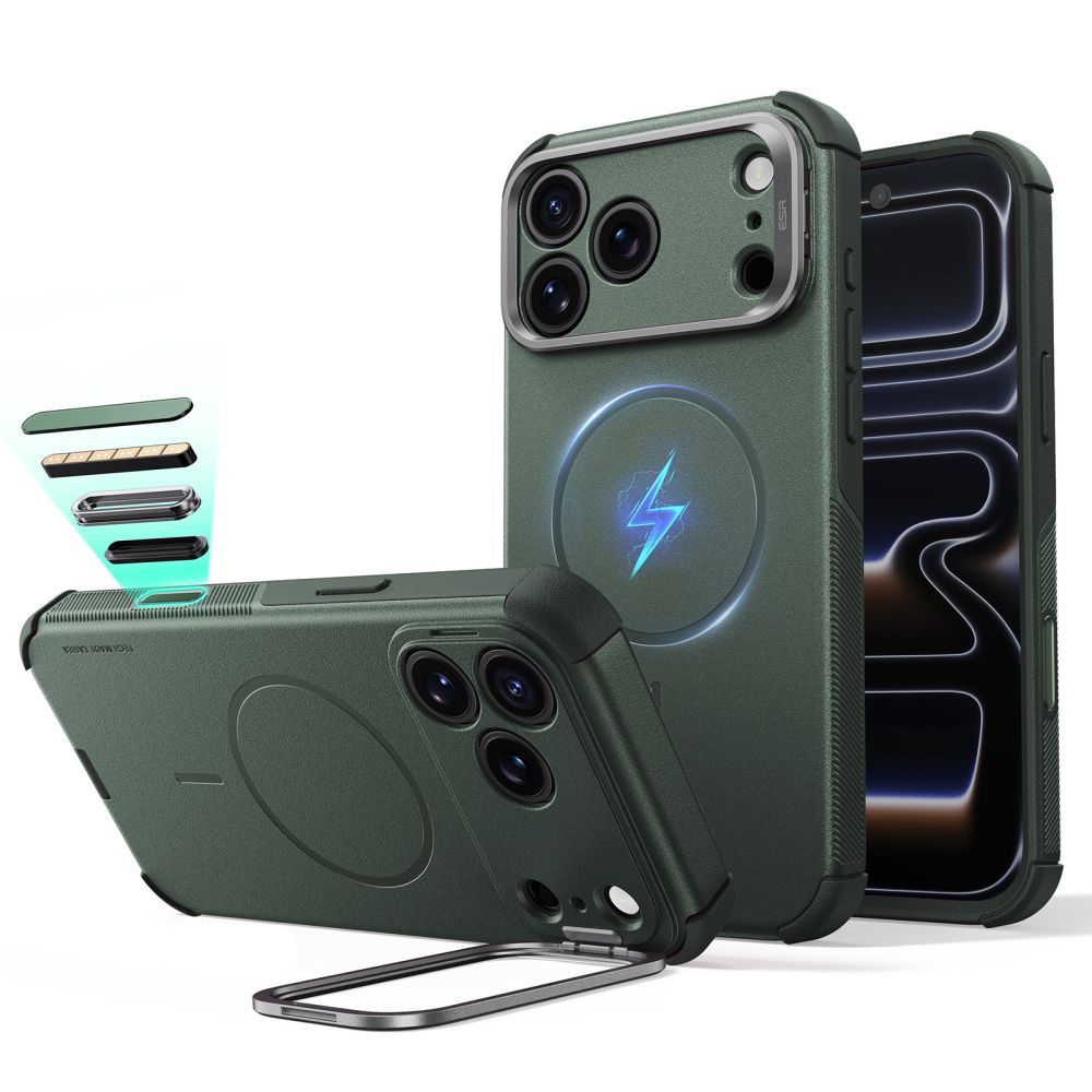 ESR ESR iPhone 18 Pro Max/17 Pro Max Skal MagSafe Cyber Tough Kickstand
